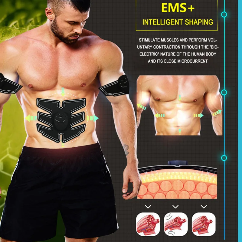 

New Fitness Instrument Abdomen Vibration Sticker Sports Muscle Training Equipment Home Fitness Shaping Body Slimming Wholesale