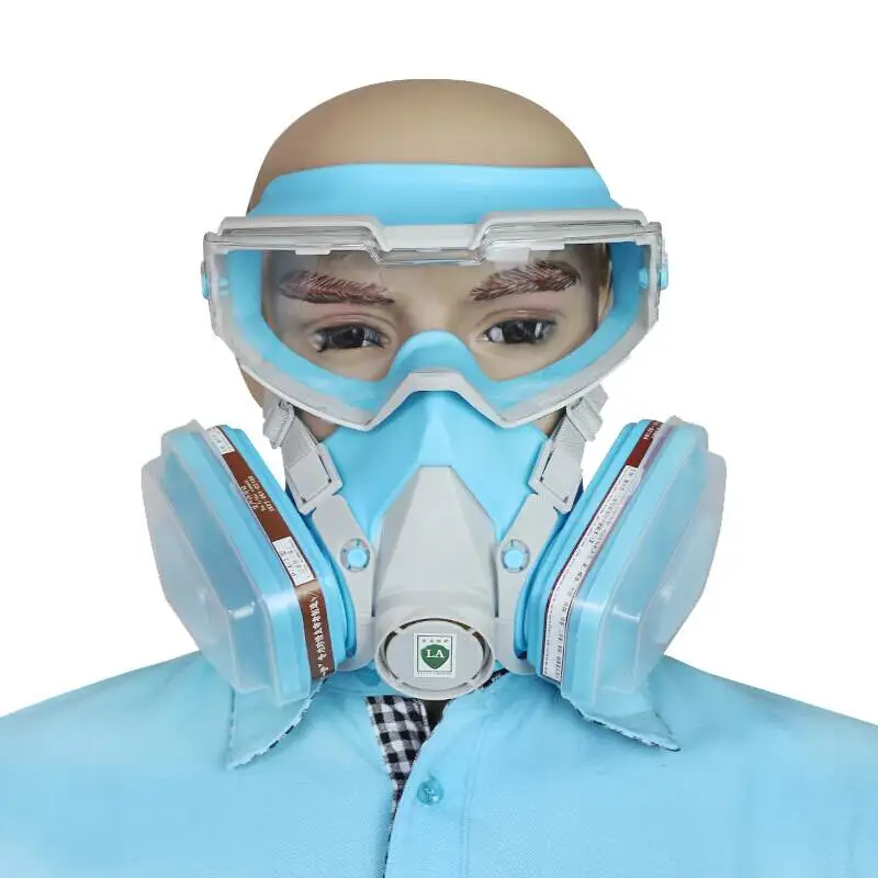 

YIHU 6200 N95 Double Gas Mask Protection Filter Chemical Half Face Respirator Mask Sprays Face Mask Gas Respiator Anti Dust