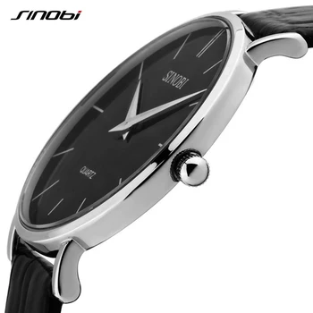 

SINOBI Mens Watches Top Brand Luxury Ultra-thin Watch Men Quartz Wrist Watch Military Men's Watch Relogio Masculino reloj hombre