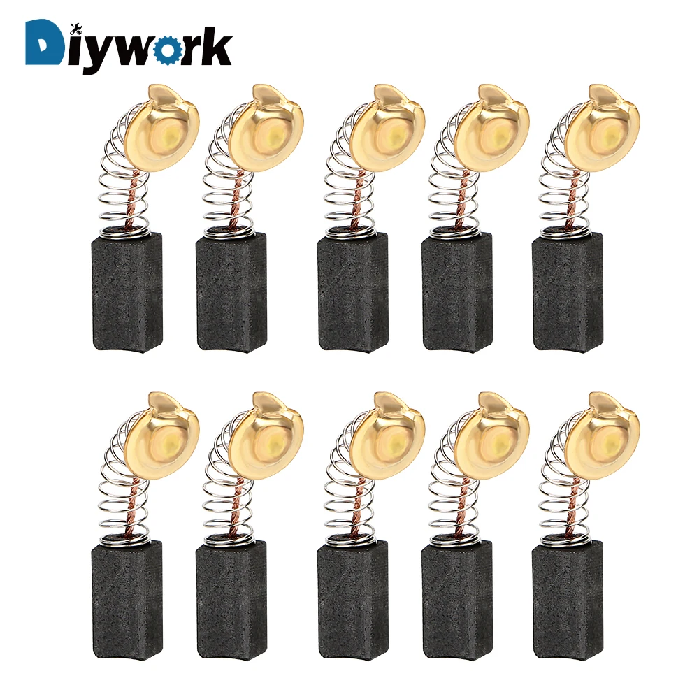 

DIYWORK 10pcs Electric Grinder Electric Drill Tool For Dremel Accessories Carbon Brush Power Tools Accessories