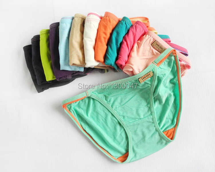 6pcs/lot Women's Sexy String Panties Underwear Low Waist Women Briefs Thongs Sexy Lingerie 12 Color Everyday Underwear Soft