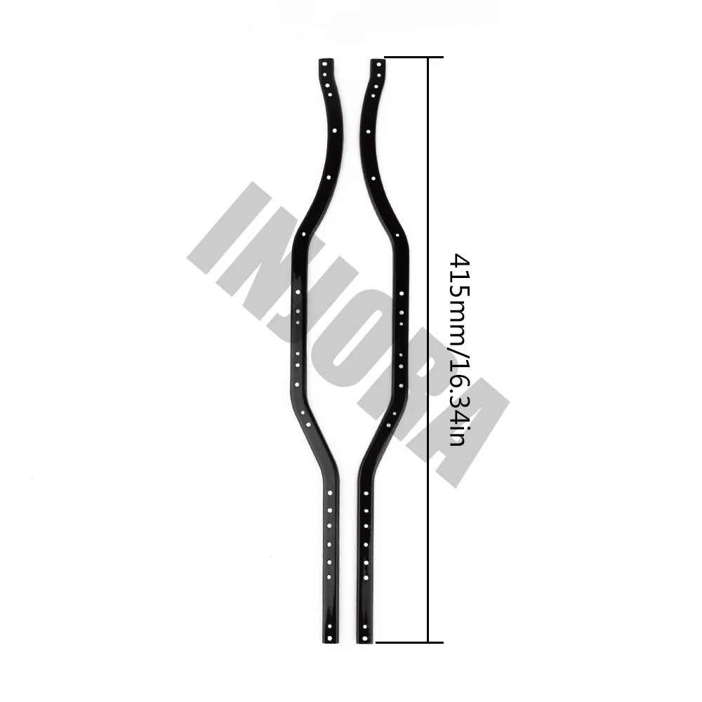 INJORA 2 шт. металл черный балка Боковая Рама шасси для RC Гусеничный SCX10 и SCX10 II 90046 90047