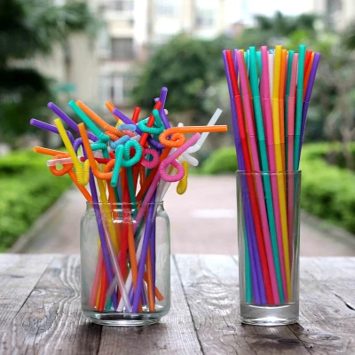 

5000 pcs individual packing household coffee orange juice straw orange juicer spare parts for milk tea drinking shop