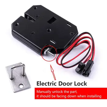 

1PCS Electromagnetic Lock DC 12V 2A Intelligent Electric Door Lock for File Cabinet Door Mail/Letter Box Locker 73x59.5x13mm