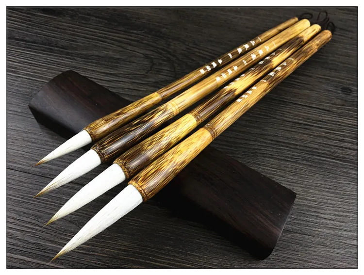 Escova do Chinês Europeu de Prática de Caligrafia Caneta Escrevendo Vários Cabelos Grupo High-grade Modelo Tradicional Chinesa 3 Pincéis de pintura