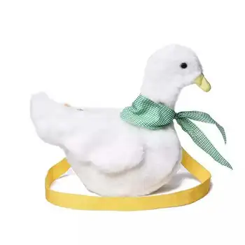 

Card Love Plush Duck Messenger Bag Women's Girl Cartoon Animal Image Shoulder Bag Fashion handbag