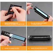 Telephone Number Plate Magnetic Adsorption Design Car Styling