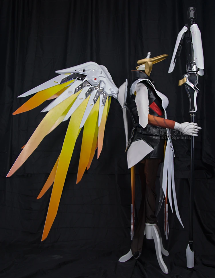 OW angel Mercy высококачественный бронежилет Косплей Костюм праздничный костюм|costume