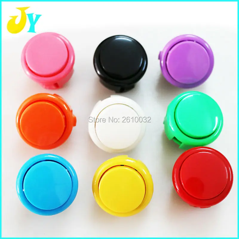 

50 PCS 30mm Round Push Button/arcade button with switch, buttons for arcade game machine DIY arcade controller