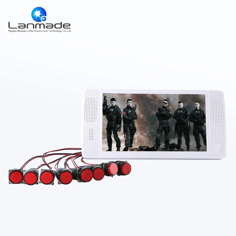 

7 inch Full New External push button laser indoor lcd small monitor usb video player advertising digital signage