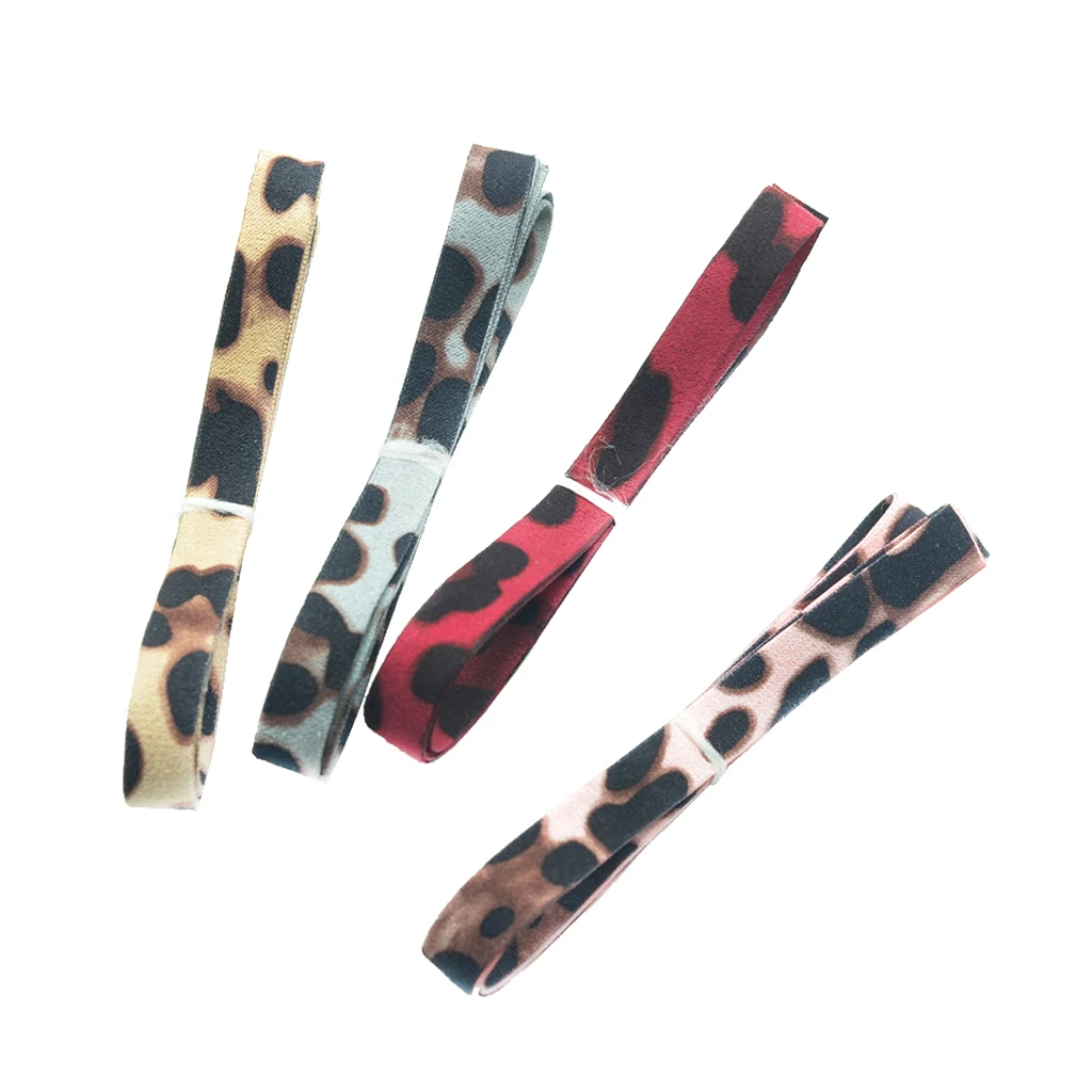 4 Yards Crafts Leopard Velvet Ribbon for Gift Wrap,Hair Ties,Bows,Luggage,Scrapbooks,Decoration,Sewing (0.36 Inch Leopard Print)