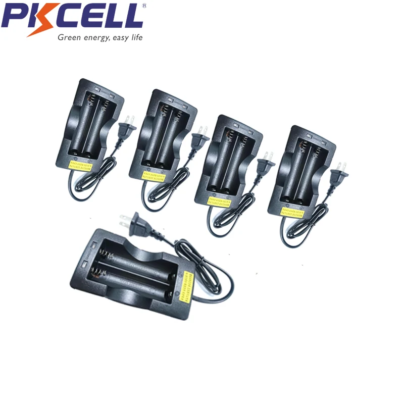 

5Pcs 2Slot ICR18650 ICR 18650 Li-ion Battery Charger with us or eu plug