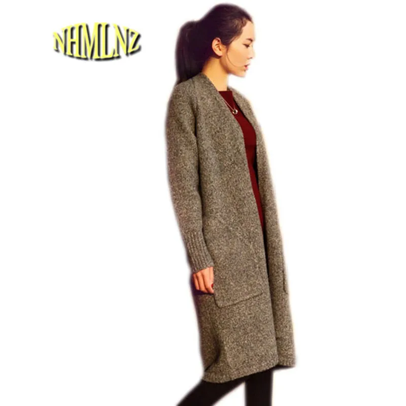 Women Winter Sweater Cardigan Knitted Sweaters New Fashion Women Sweater Casual Large size Loose Office Knit Sweater Coat OK664