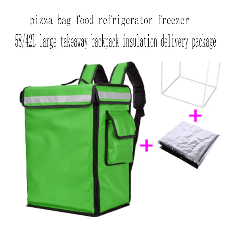 58/42L большой рюкзак на вынос с изоляцией посылка Сумка для пиццы холодильник для пищи морозильная камера водонепроницаемый Ланч-бокс/сумки Сумка для льда