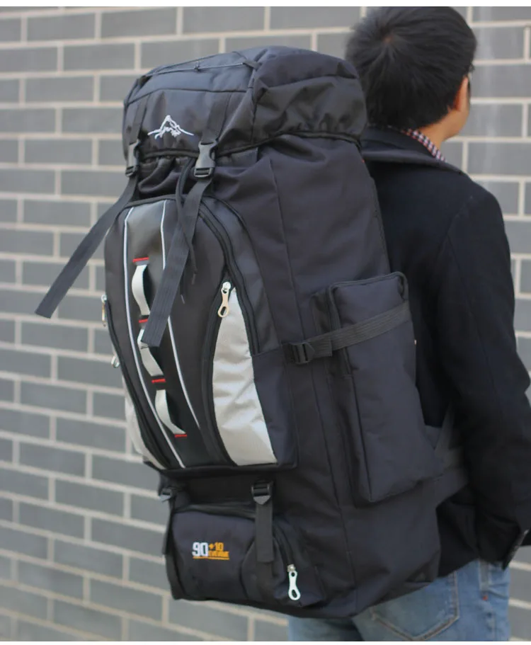 Bolsas de Esportes à Prova Mochila dos Homens para Mulheres 100l ao ar Grande Mochila Livre Dwaterproof Água Náilon Caminhadas Acampamento Escalada Pesca Bolsa Xa769a 14 Grande mochila 100l ao ar livre sacos