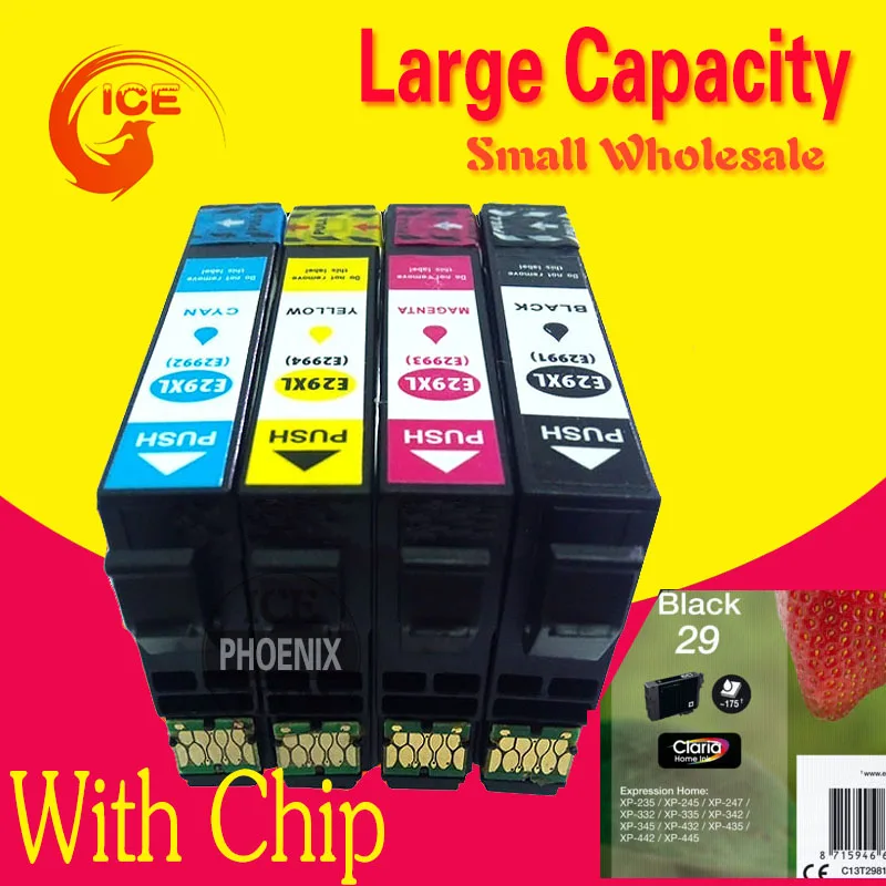 

T29 T29XL Cartridge For EPSON Expression XP235 XP245 XP332 XP335 XP432 XP435 Printer Ink Cartridge Europe Catridges T29 T2991