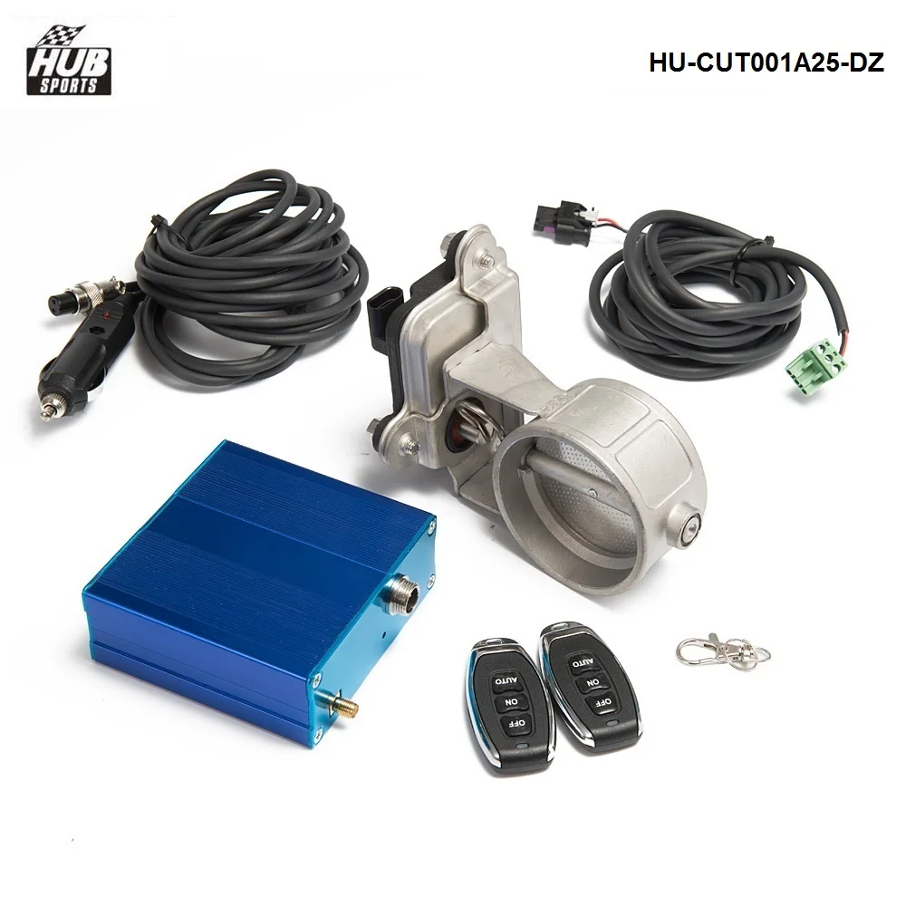 2.5"/63mm Vacuum Exhaust Cutout Electric Control Valve Kit With Vacuum Pump HU-CUT001A25-DZ