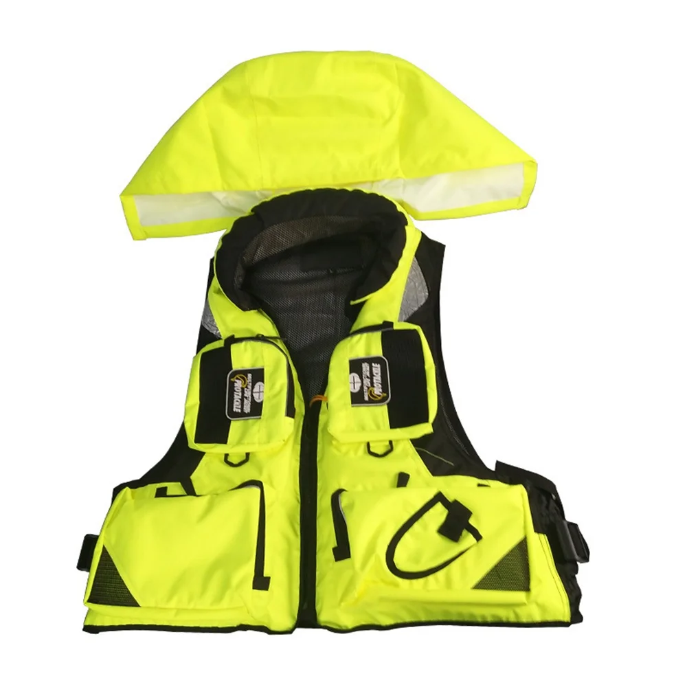 

MAX BEARING 110KG Fishing Life Vest Outdoor For Water Sports Drifting Swimwear Survival Safety