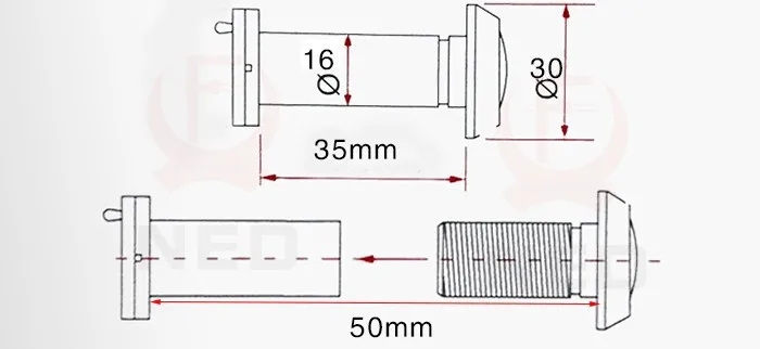 NAIERDI Deluxe 200 градусов латунный широкий угол глазок дверной зритель дверной Spyphole зритель Хромированный Позолоченный