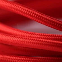 Красный тканевый покрытый ЦВЕТНОЙ кабель винтажный Электрический провод кабель плетеный тканевый кабель