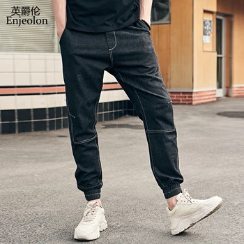 

Enjeolon new fashion 2020 men jeans pants sweatpants jeans for men cool fashion men clothes black blue casual jeans male K6626