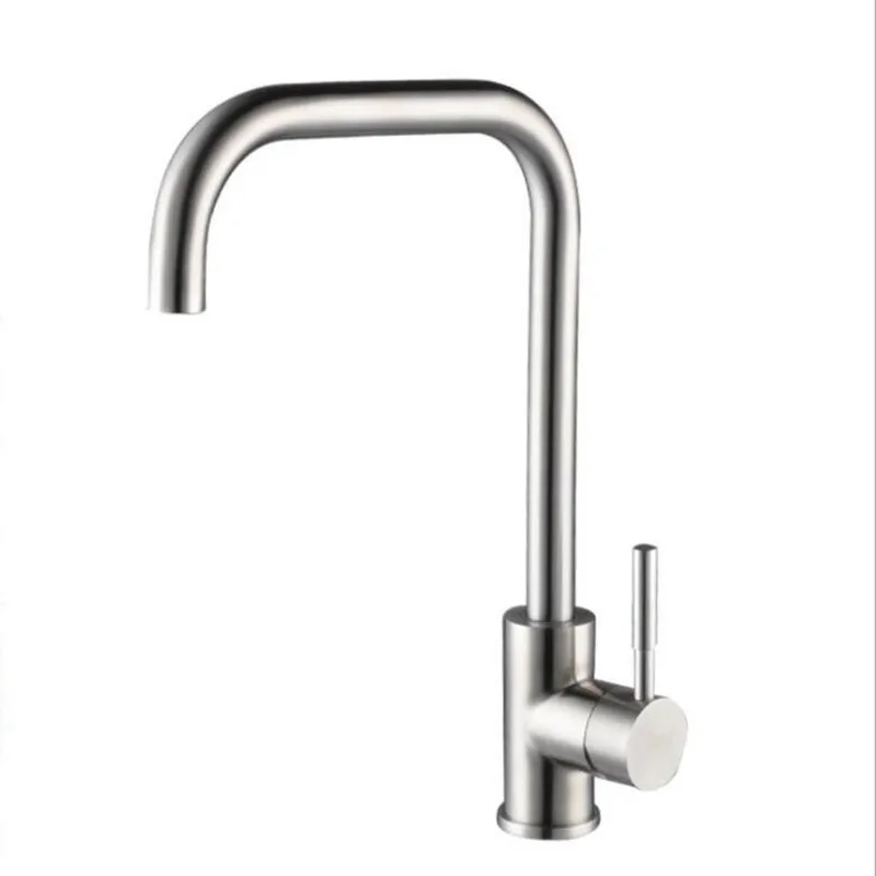 

360 Degree Swivel Stainless Steel Kitchen Cold Kitchen Tap Easy Wash for Basin Sink and Kitchen Faucet Cold Hot Water Handle