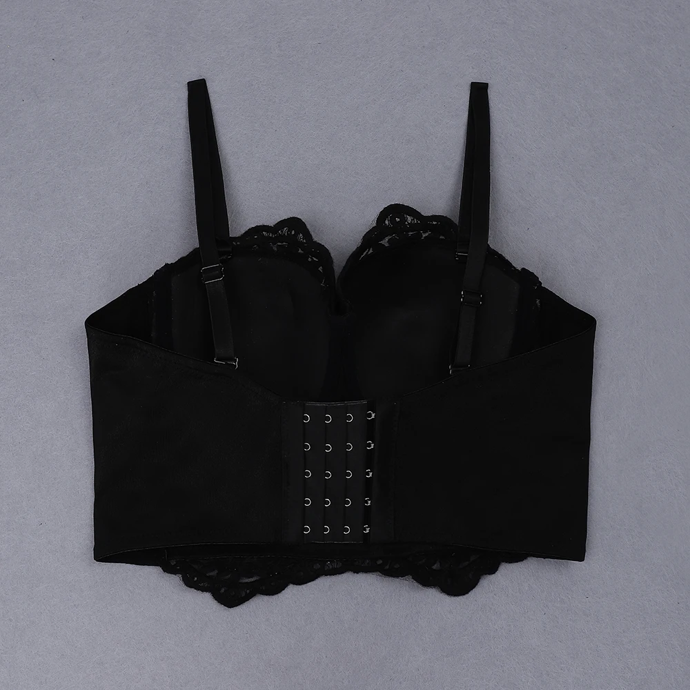Новинка, сексуальный женский модный черный короткий топ, эластичные длинные расклешенные рукава, облегающие бандажные Топы