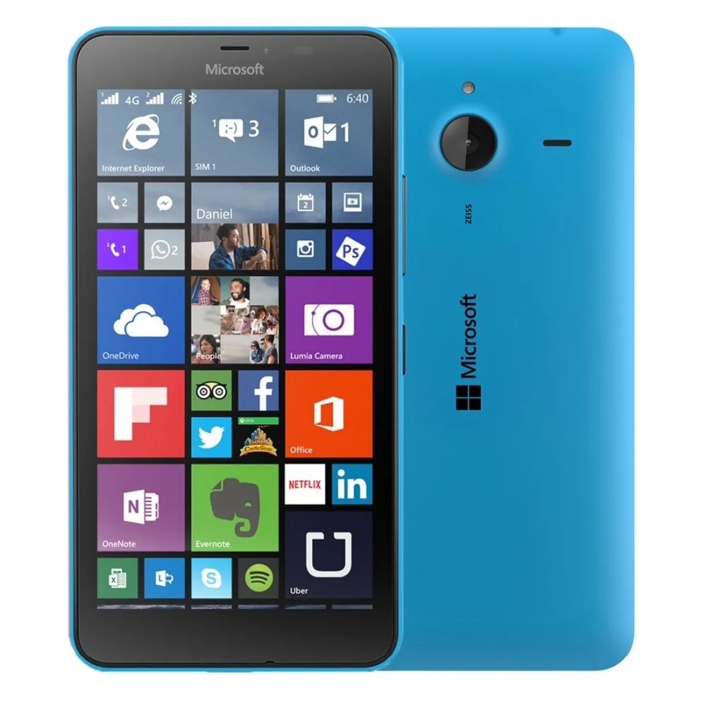 Nokia microsoft Lumia 640XL четырехъядерный 8 Гб rom мобильный телефон 4G wifi gps 13 МП 1080P камера Восстановленный сотовый телефон