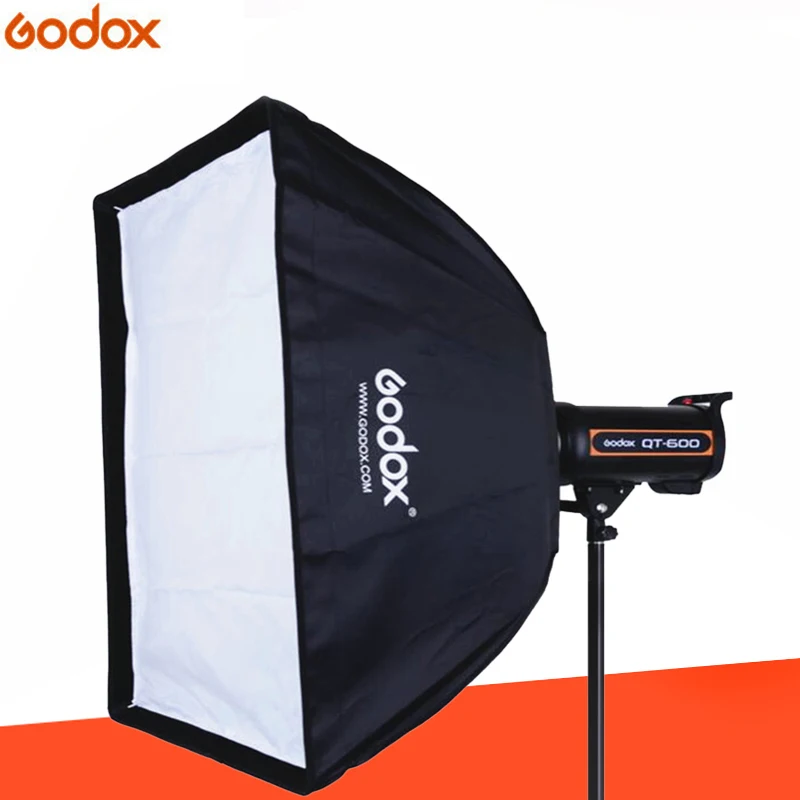 Godox UE-60x60cm фотостудия фотография прямоугольный зонтик софтбокс с Bowens Калибр для Speedlite фото строб студия