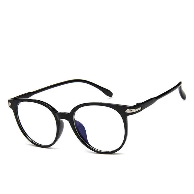 Модные женские очки, оптические очки, оправа, очки, прозрачные линзы, очки для чтения, женские винтажные компьютерные анти-радиационные очки, VL - Цвет оправы: Bright black