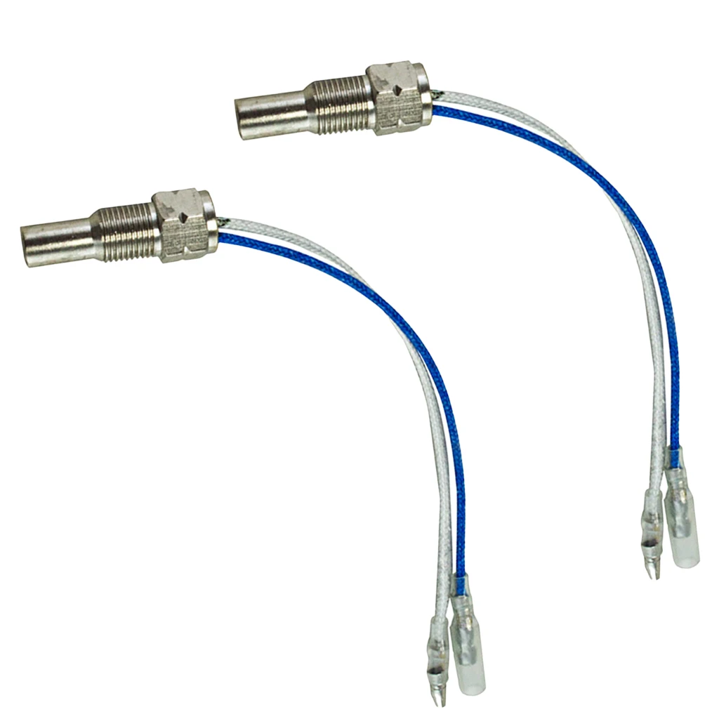 2 Pcs Car 1/8 NPT Oil Water Temperature Temp Gauge Corrosion Resistance  2 Wire Sensor Auto Replacement Parts
