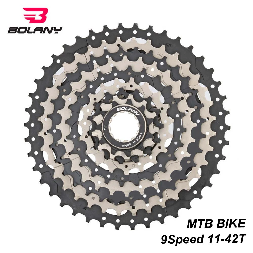 Bolany Bike Freewheel 8 Speed Gear Ratio 11-40T MTB Mountain Bicycle Cassette Sprocket Flywheel for Shimano Sram