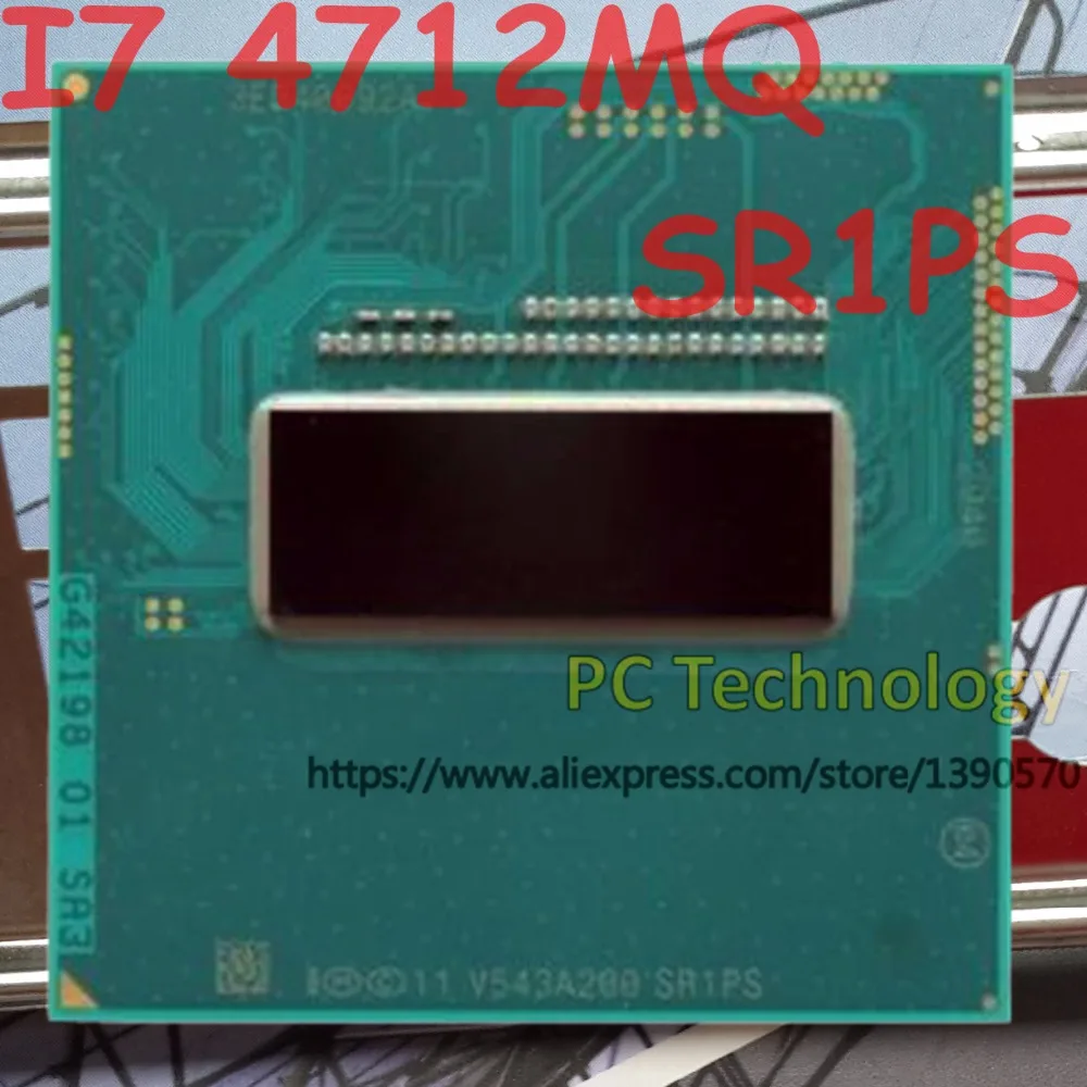 Оригинальный процессор Intel Core I7 4712MQ SR1PS 2 30 ГГц 3 L3 = 6M четырехъядерный Бесплатная