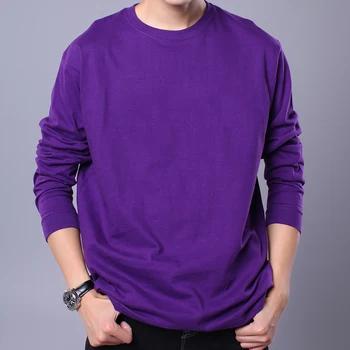 

Plus size men t shirt spring autumn man solid hiphop cotton casual Chinese style t shirts o-neck long sleeve men T-shirt M-4xl