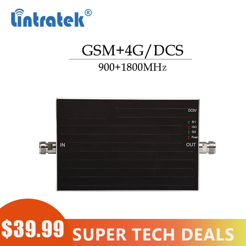 

Lintratek 2G 4G 900 1800mhz Double Band Signal Booster LCD Display GSM 900mhz LTE DCS Data 1800 Signal Repeater Amplifier #8