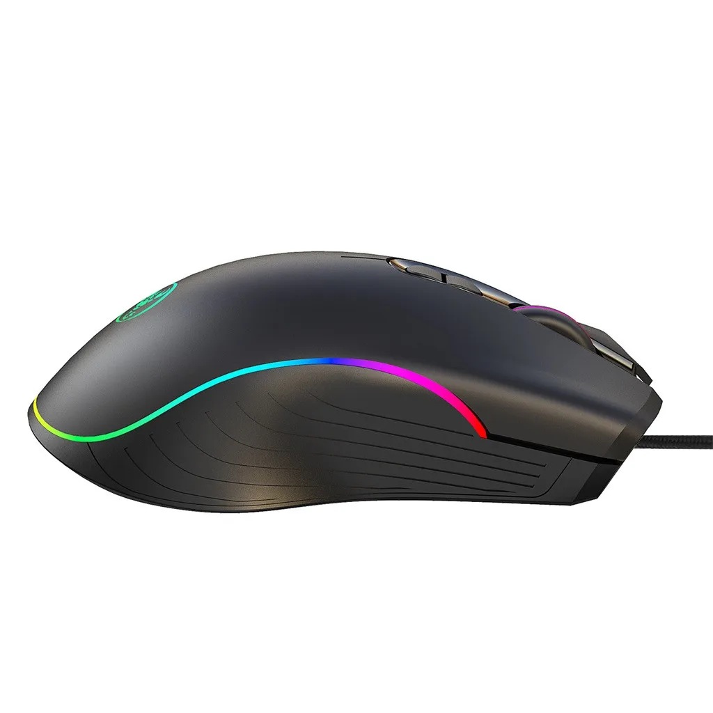 7-Color LED Fiber USB Wired Mouse