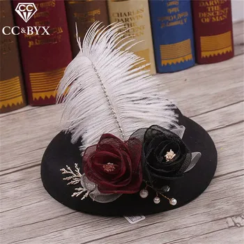 

CC Jewelry Headmade Hat Tiaras Flowers Crowns Tiaras For Women Wedding Decorations Bridal Hair Accessories Hair Ornaments 1544