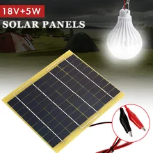 5W 18V Polycrystalline Silicon Solar Panel Durable Phone Charger Solar Light Emergency Power Supply