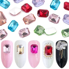 20 шт микс кристалл AB дизайн ногтей Стразы Золотые стразы Восьмиугольные камни драгоценный камень для ногтей художественные талисманы 3D украшения Маникюр доступ JI077
