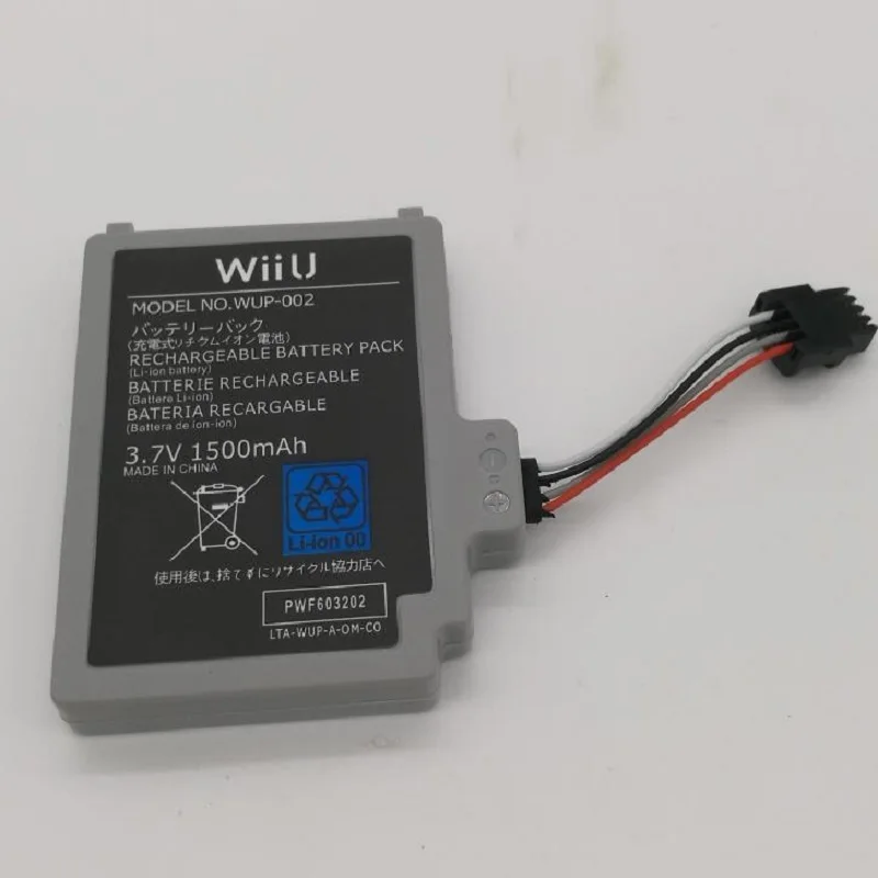1500 mAh аккумулятор для Nintendo WiiU wii U геймпад джойстик контроллер Bateria 3,7 V литий-ионная аккумуляторная Замена батарей