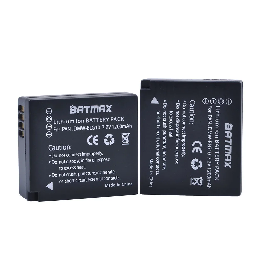 Batmax 2 шт. DMW-BLG10 ДМВ BLE9 DMWBLG10 Батарея+ ЖК-дисплей USB Dual Зарядное устройство для цифрового фотоаппарата Panasonic BLG10E BLG10GK BLG10 DMC-GF6 DMC-GX7 GF6 GX7