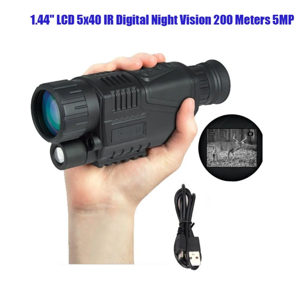 ИК цифровой ночного видения инфракрасного Монокуляр запись Телескоп 5 Мп цифровая камера сделать видео фото или изображение 29-0003