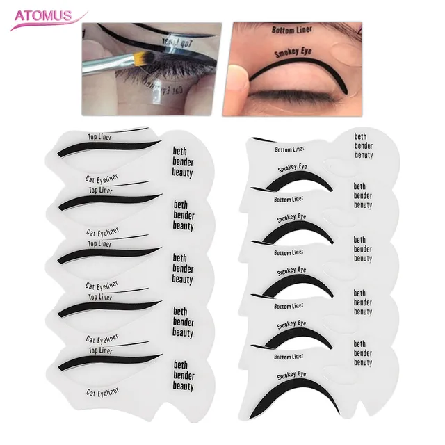Cheap ATOMUS 10Pcs Reusable Eyeliner Stencil Template Card Makeup Tools DIY Eye Liner Accessories Moldel Drawing Guide Styling Shaping Cheap ATOMUS 10Pcs Reusable Eyeliner Stencil Template Card Makeup Tools DIY Eye Liner Accessories Moldel Drawing Guide Styling Shaping