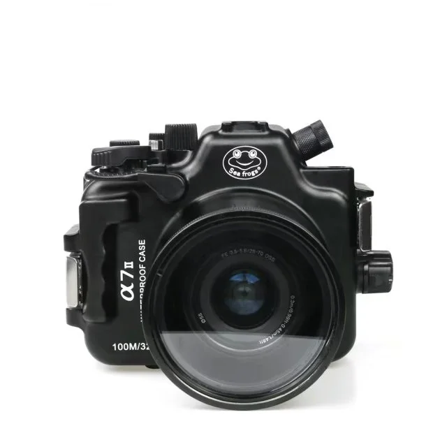 Для Sony A7 II Mark Meikon 100M/325ft Подводная Водонепроницаемая камера с алюминиевым