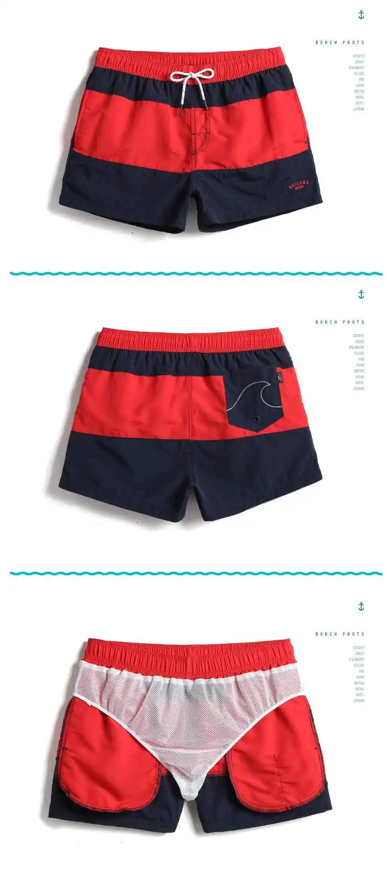 Quick Dry Mens Board Shorts Beachwear Plus
