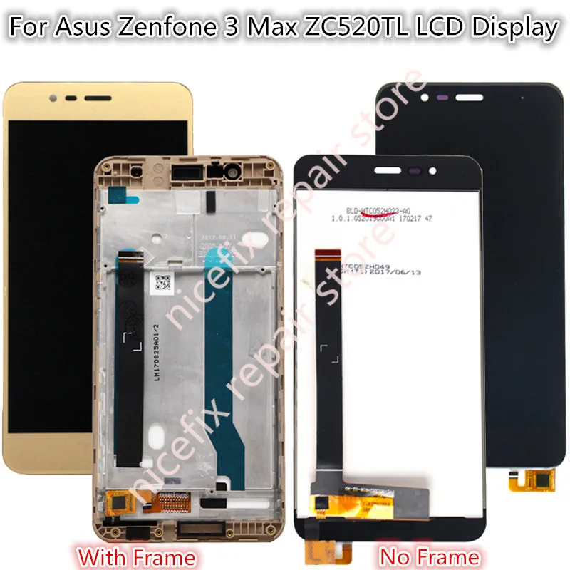 ЖК-дисплей для Asus Zenfone 3 Max ZC520TL сенсорный экран с дигитайзером в сборе сменный 5 2