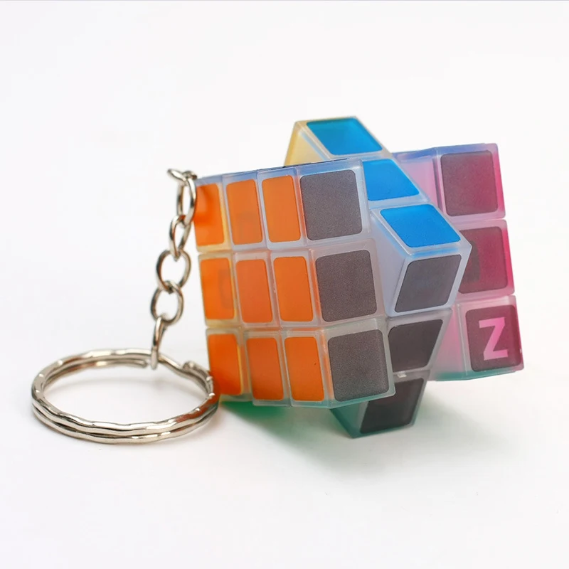 

Cubes 3X3 mini Luminous green Cube 30mm Pocket Sticker Puzzle Rubic Cube Professional Educational Toys For Children gxwj