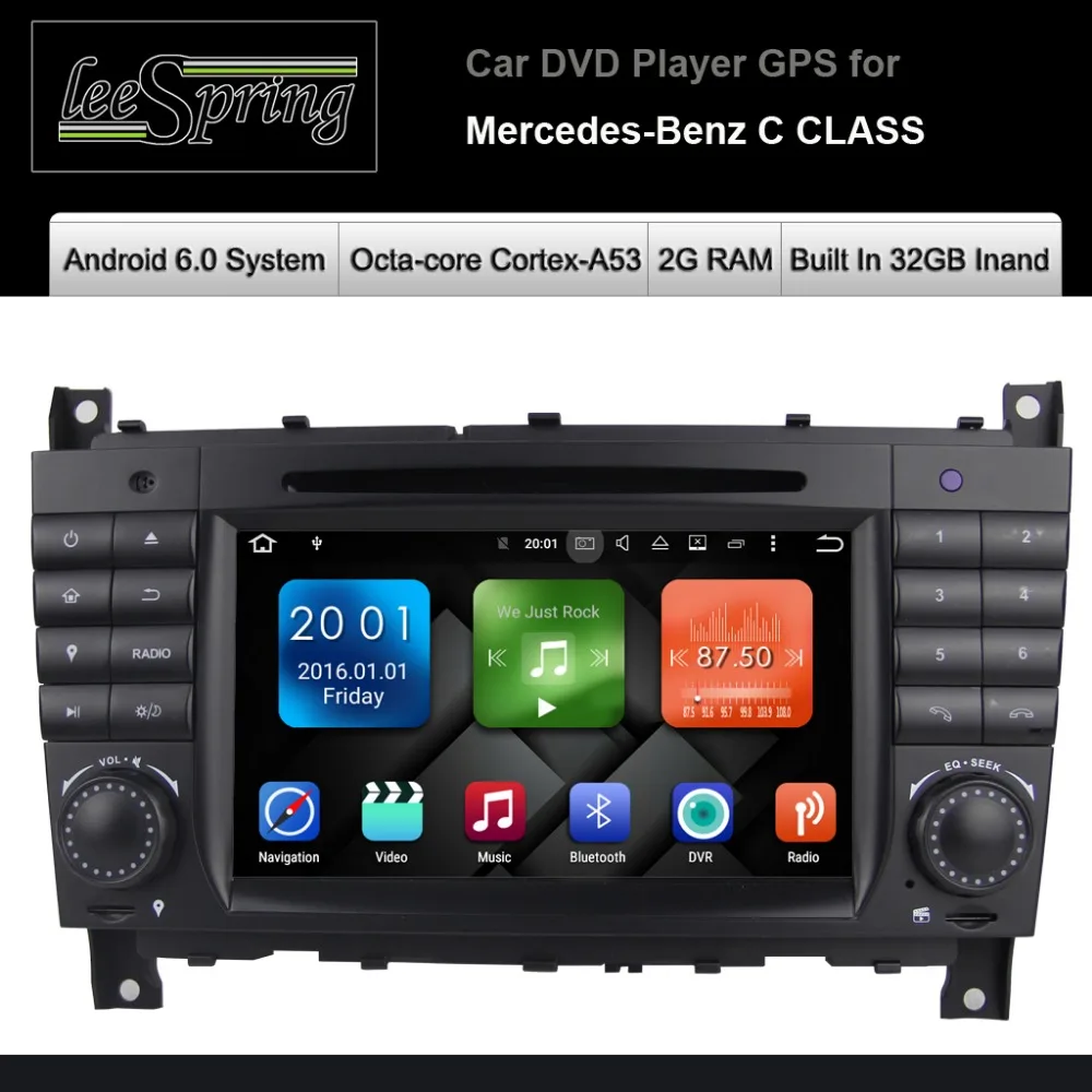 Android 6,0 автомобиль DVD gps Радио Стерео пригодный для Mercedes Benz C CLC CLK350 cls-класса W203 W209 W219