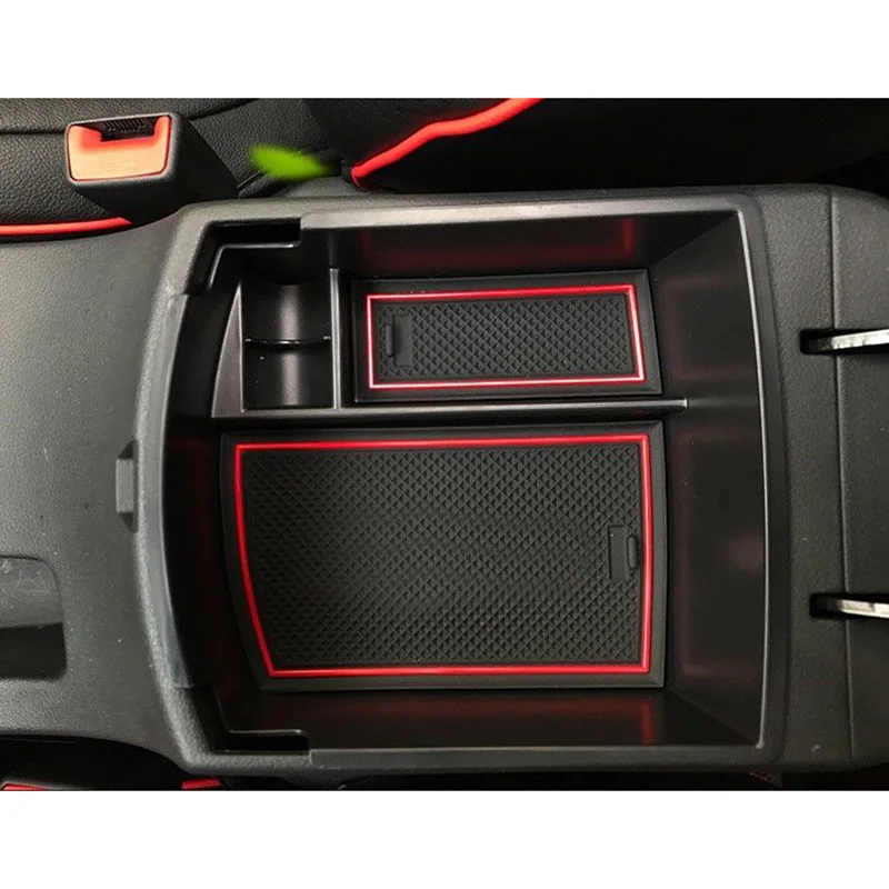 

Interior Armrest Storage Box Organizer Holder For Hyundai Kona 2017 - 2018