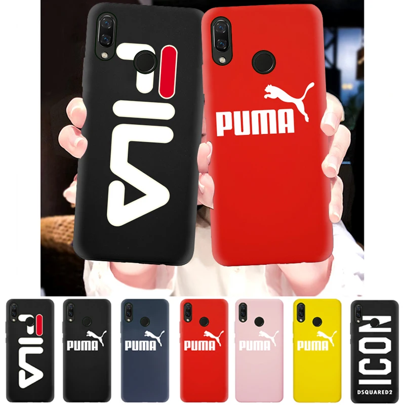 

Smart Case for Huawei Nova 4 3 3i 2 2S Plus Black Silicone Sport Phone Cover Soft TPU Protective Back Cases ICON